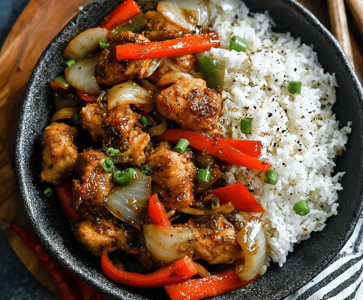 Easy Black Pepper Chicken Recipe
