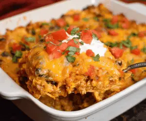 Chicken Taco Casserole