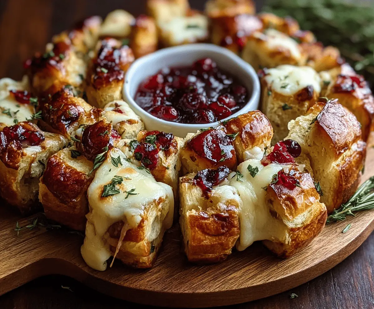 Easy Cranberry Brie Bread Bites