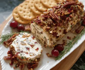 Cranberry Pecan Cheese Log