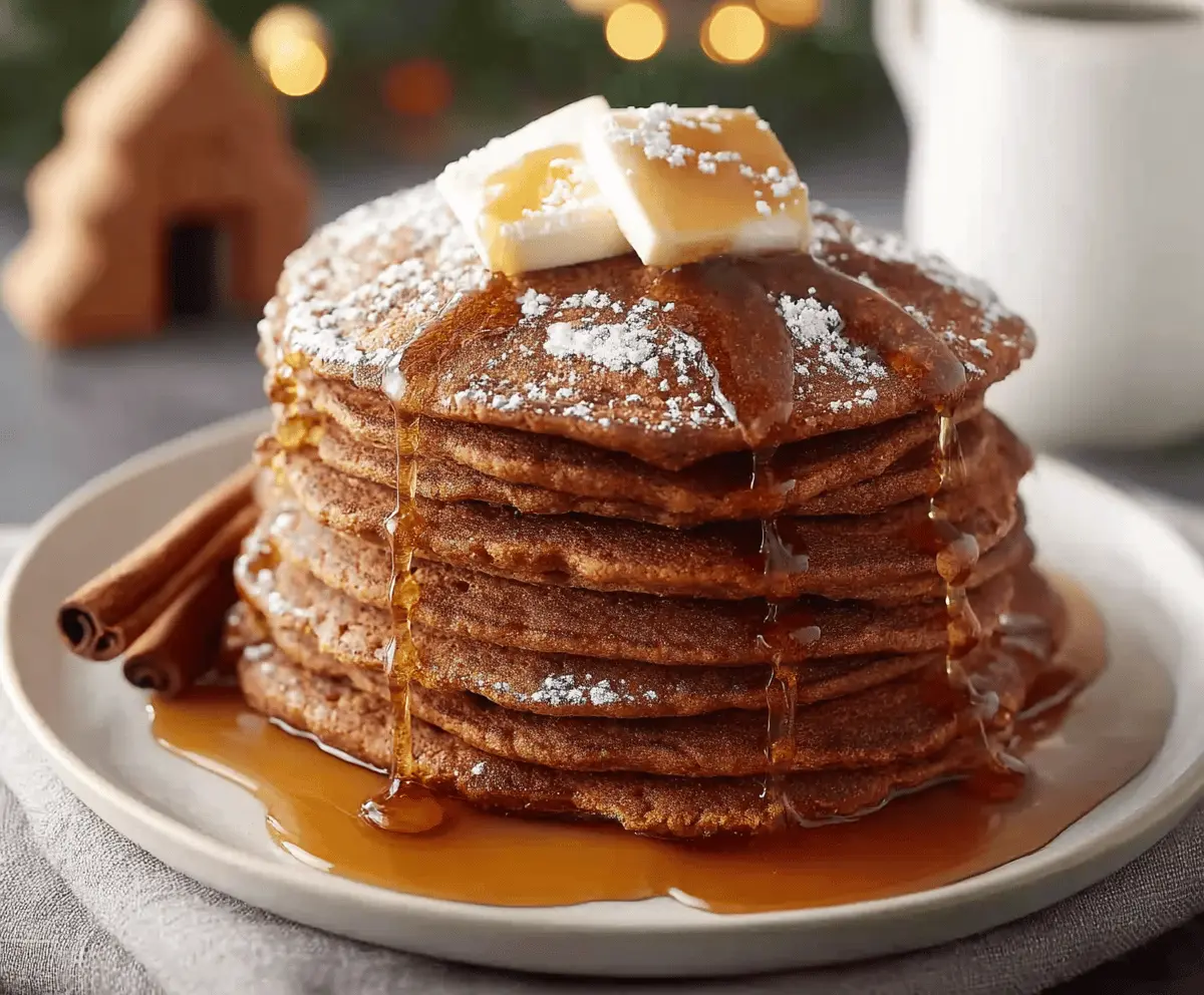 Easy Gingerbread Pancakes Recipe