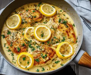 Lemon Garlic Chicken Skillet