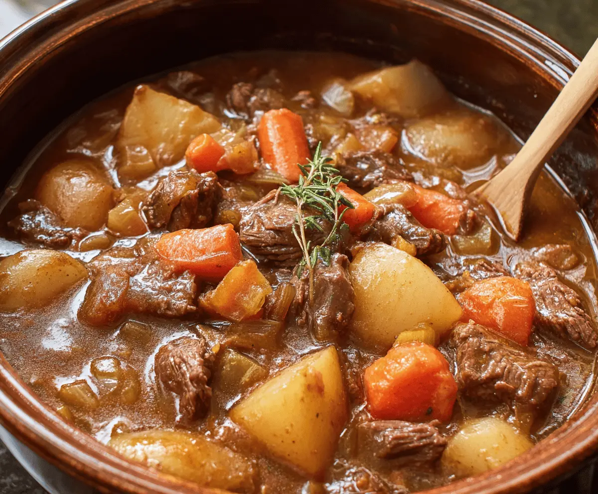 Classic Old Fashioned Beef Stew Recipe