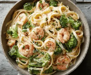 Shrimp and Broccoli Alfredo