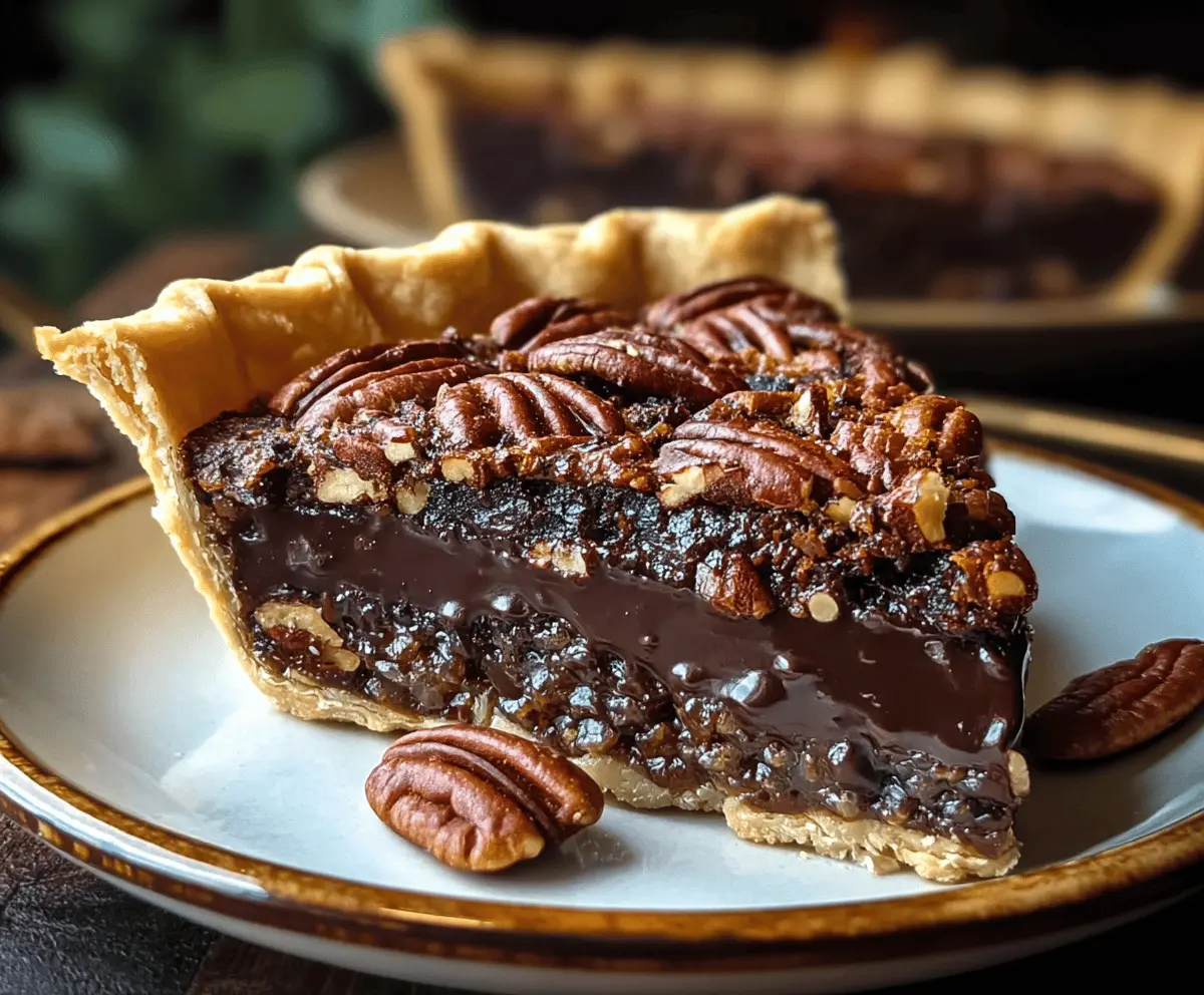 Classic Texas Chocolate Pecan Pie Recipe