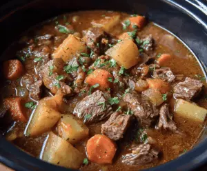 The Best Tender Beef Stew Crock Pot