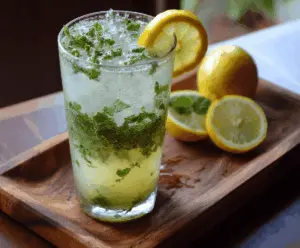 Fresh Lemon Mint Cooler (Refreshing Drink)