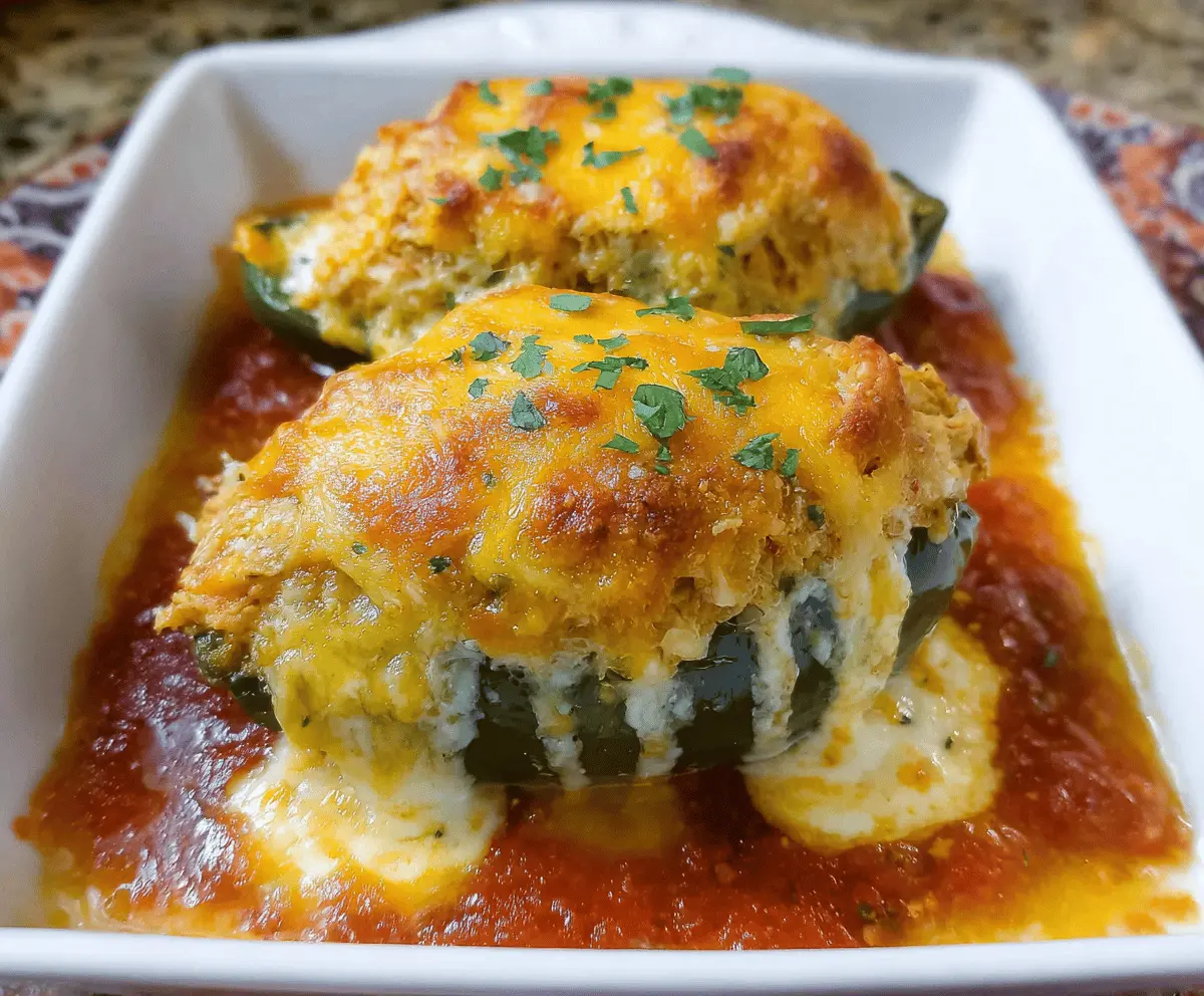 Easy Baked Chicken Chili Relleno