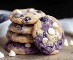 Bakery-Style Blueberry White Chocolate Chip Cookies