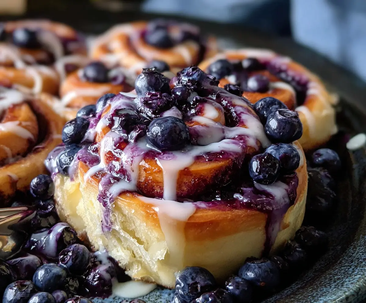 Easy Blueberry Cinnamon Rolls Recipe