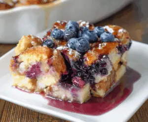 Blueberry French Toast Casserole