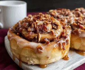 Bourbon Maple Bacon Cinnamon Rolls