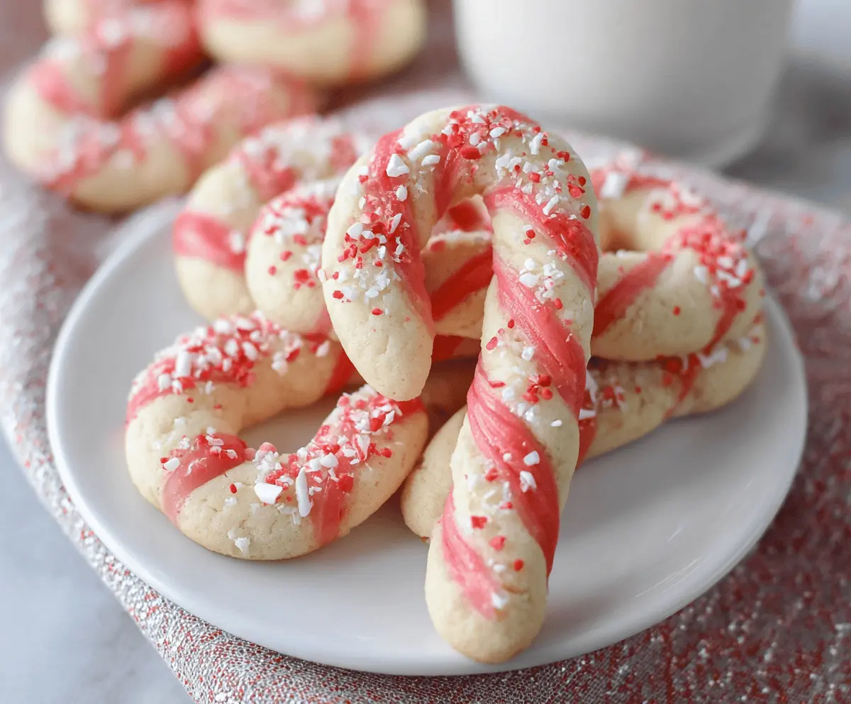 Easy Candy Cane Cookies Recipe