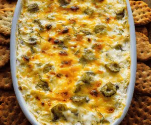 Cheesy Baked Pickle Dip