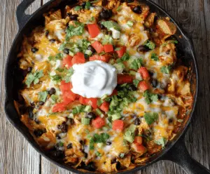 Chicken Black Bean Enchilada Skillet