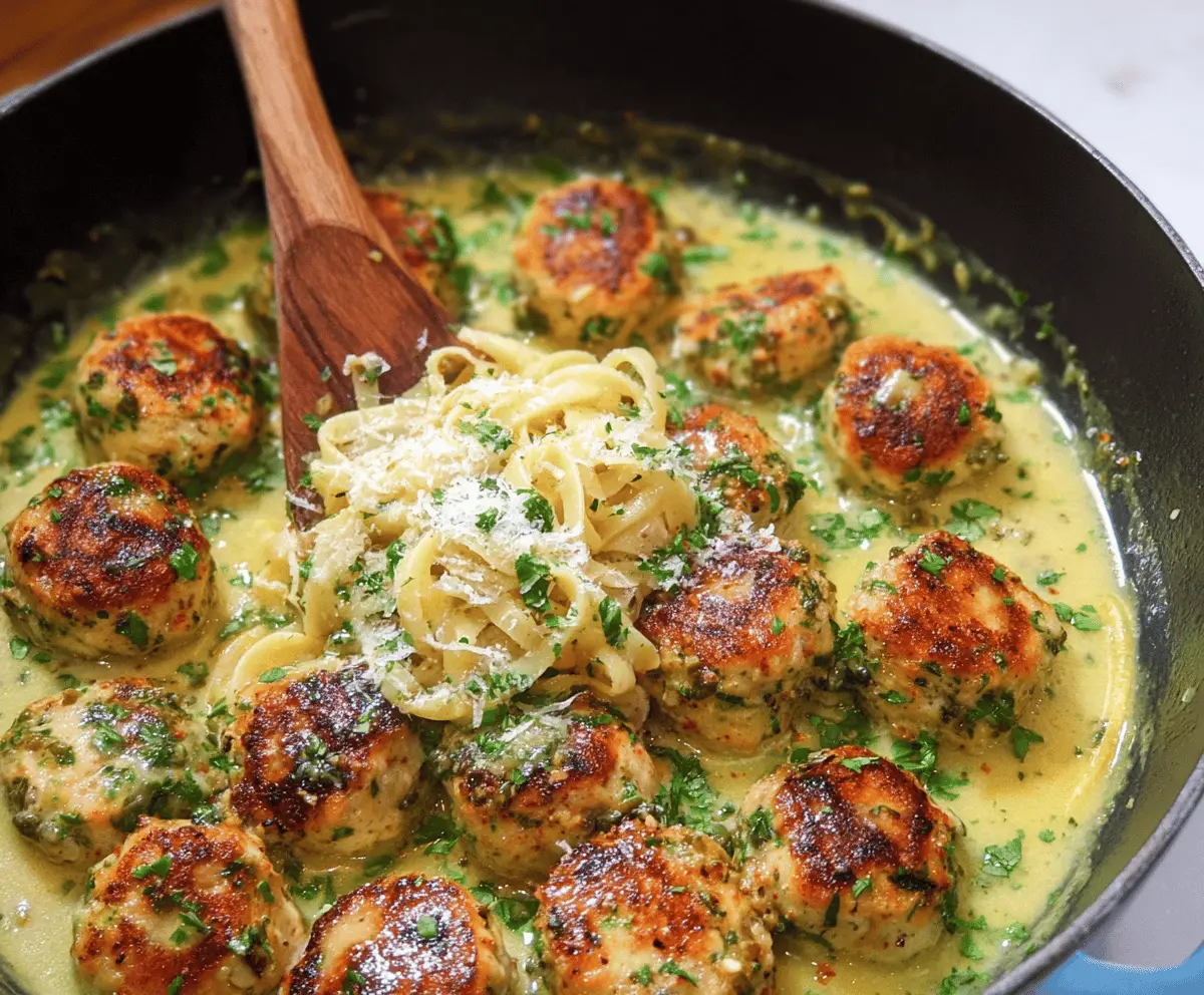 Easy Chicken Piccata Meatballs