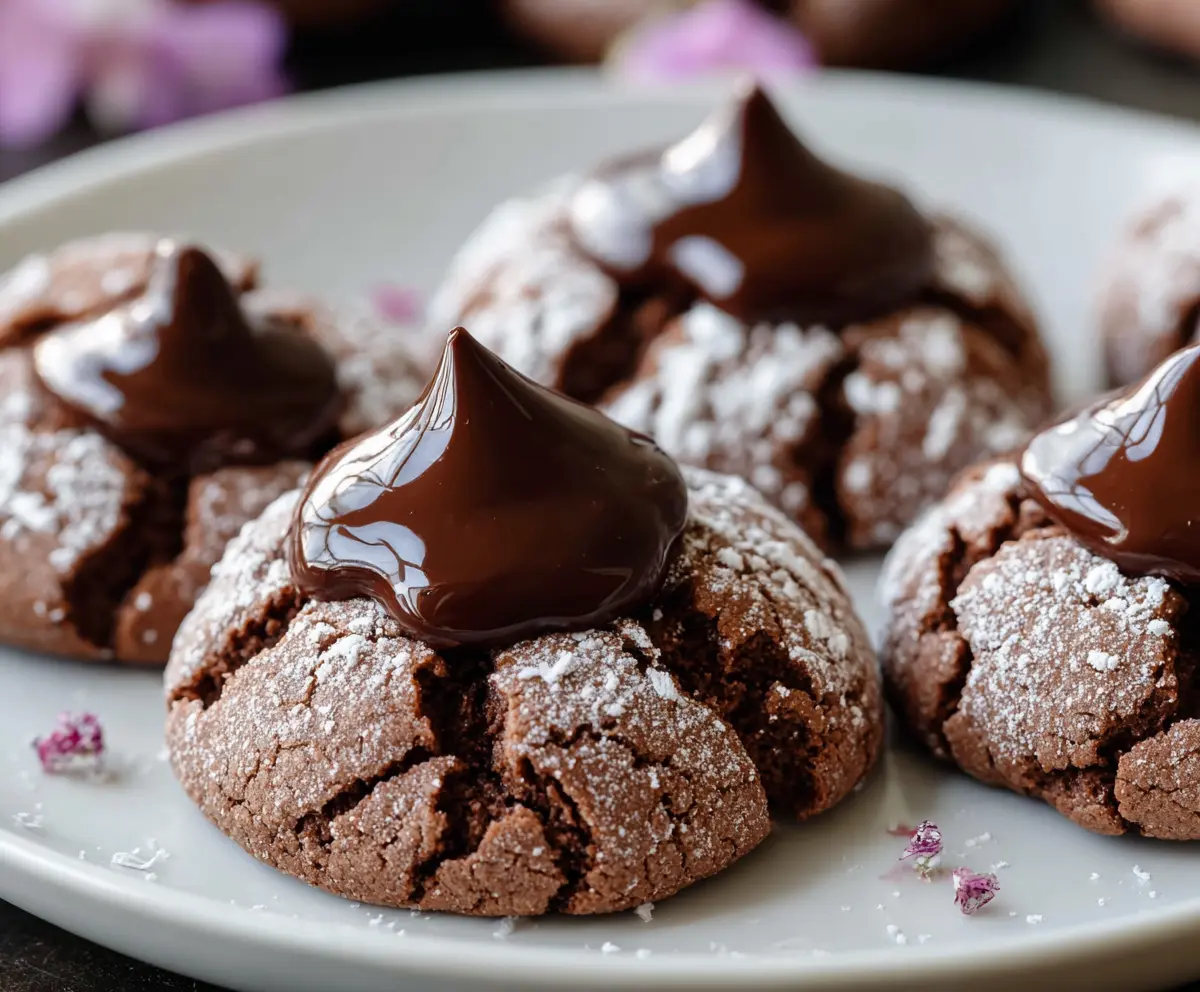 Easy Chocolate Blossom Cookies Recipe