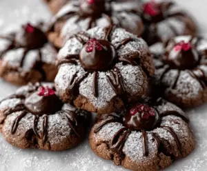 Chocolate Blossom Cookies