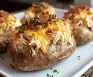 Crack Chicken Stuffed Potatoes