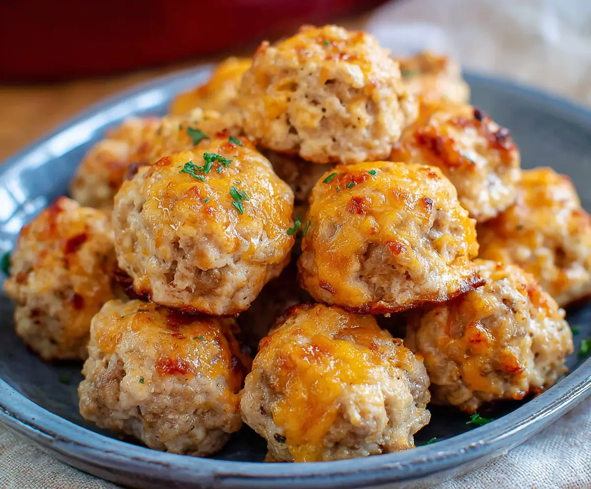 Easy Cream Cheese Sausage Balls