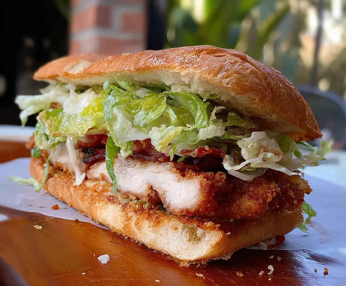 Crispy Chicken Caesar Sandwich Recipe