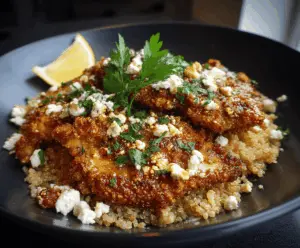 Crispy Hot Honey Feta Chicken