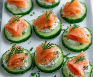 Cucumber Smoked Salmon Bites
