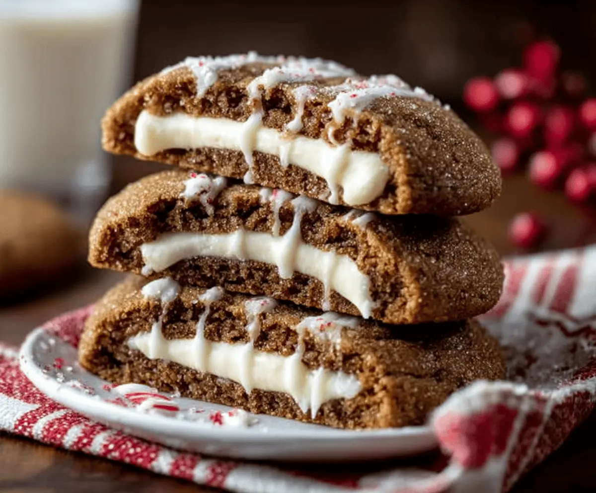 Gingerbread Cheesecake Cookies Recipe