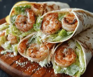 Grilled Shrimp Caesar Wraps