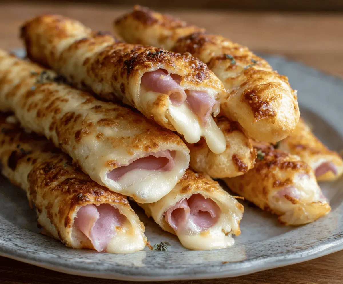 Easy Ham and Cheese Sticks Recipe