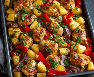 Hawaiian Chicken Sheet Pan