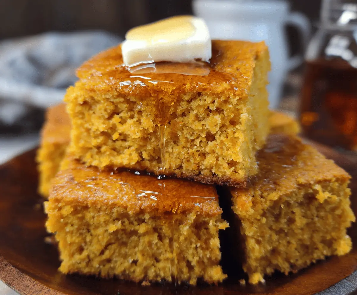 Honey Butter Sweet Potato Cornbread Recipe