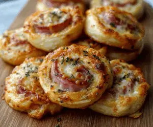 Hot Ham & Cheese Pinwheels