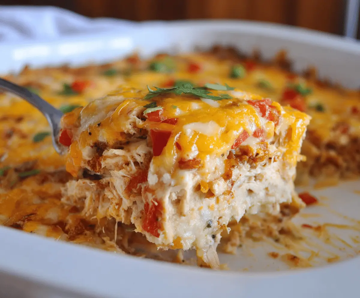 Easy Keto Mexican Chicken Casserole