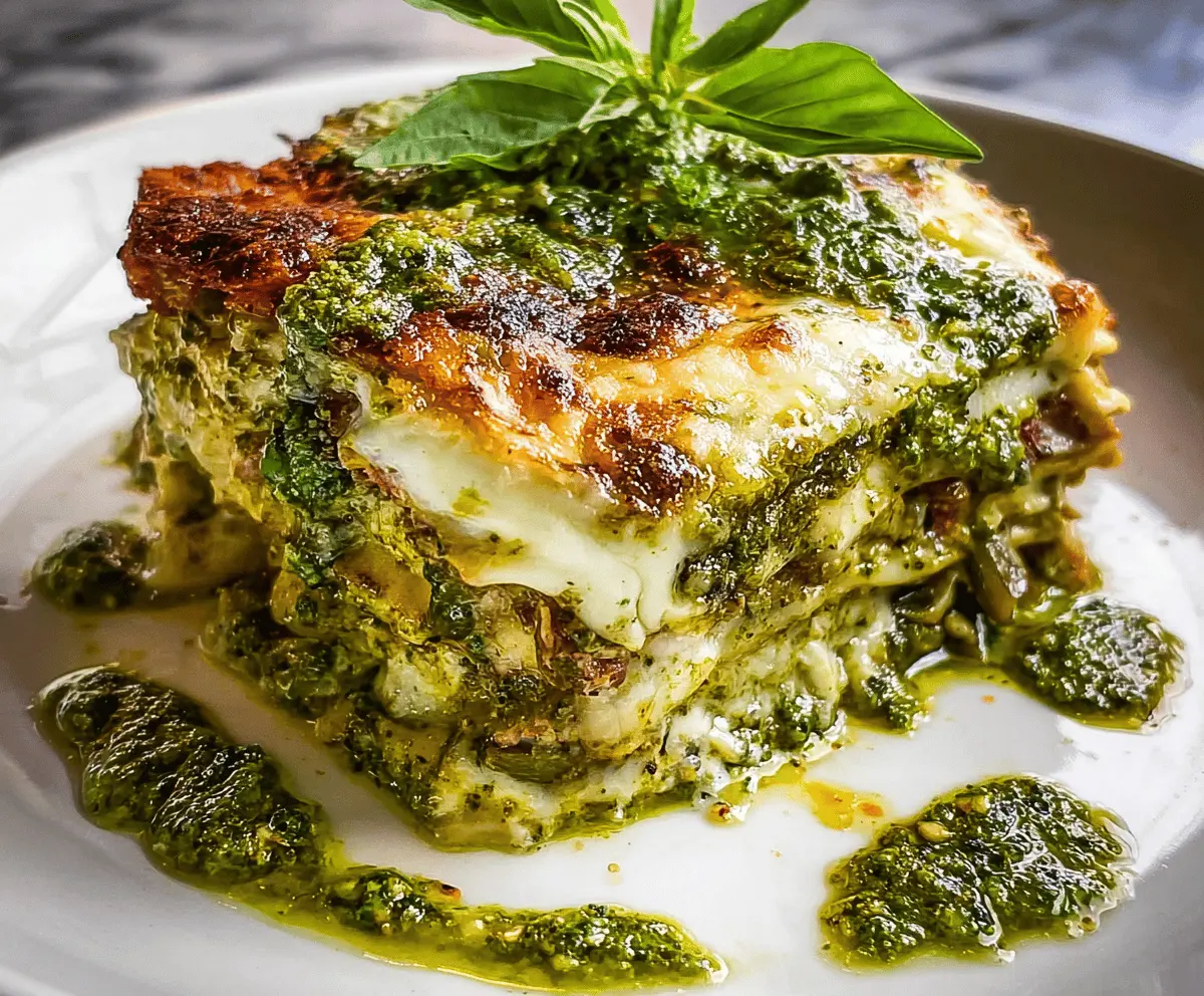 Easy Pesto Lasagna Recipe