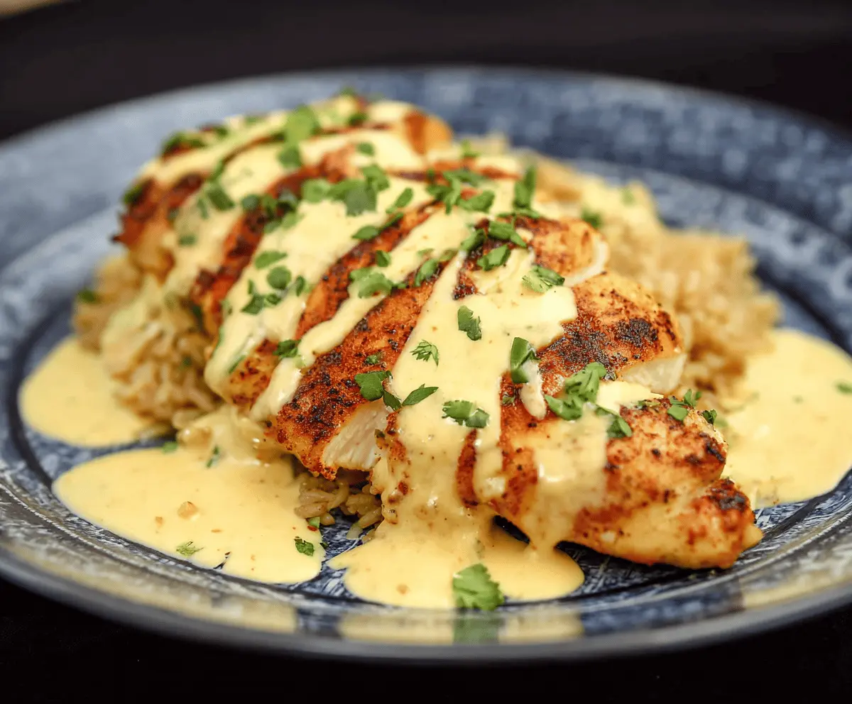 Easy Mexican Chicken with Cheese Sauce