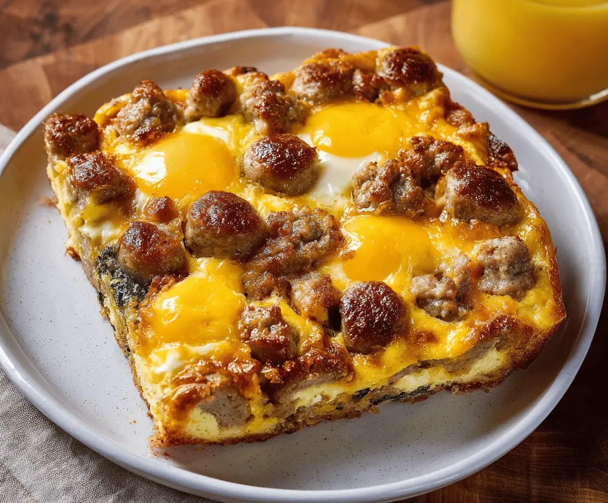 Easy Sausage and Egg Casserole