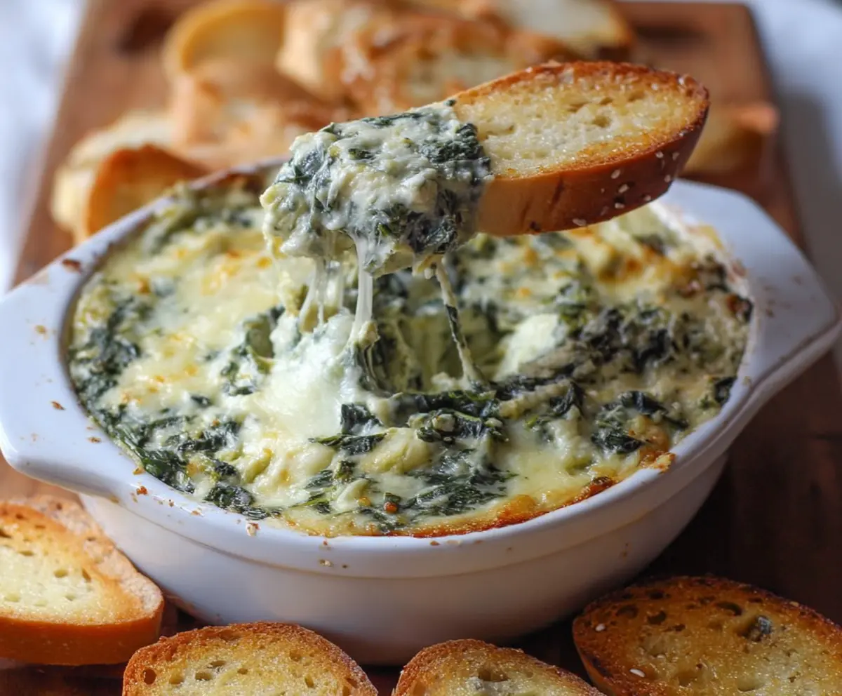 Easy Spinach Artichoke Dip Recipe