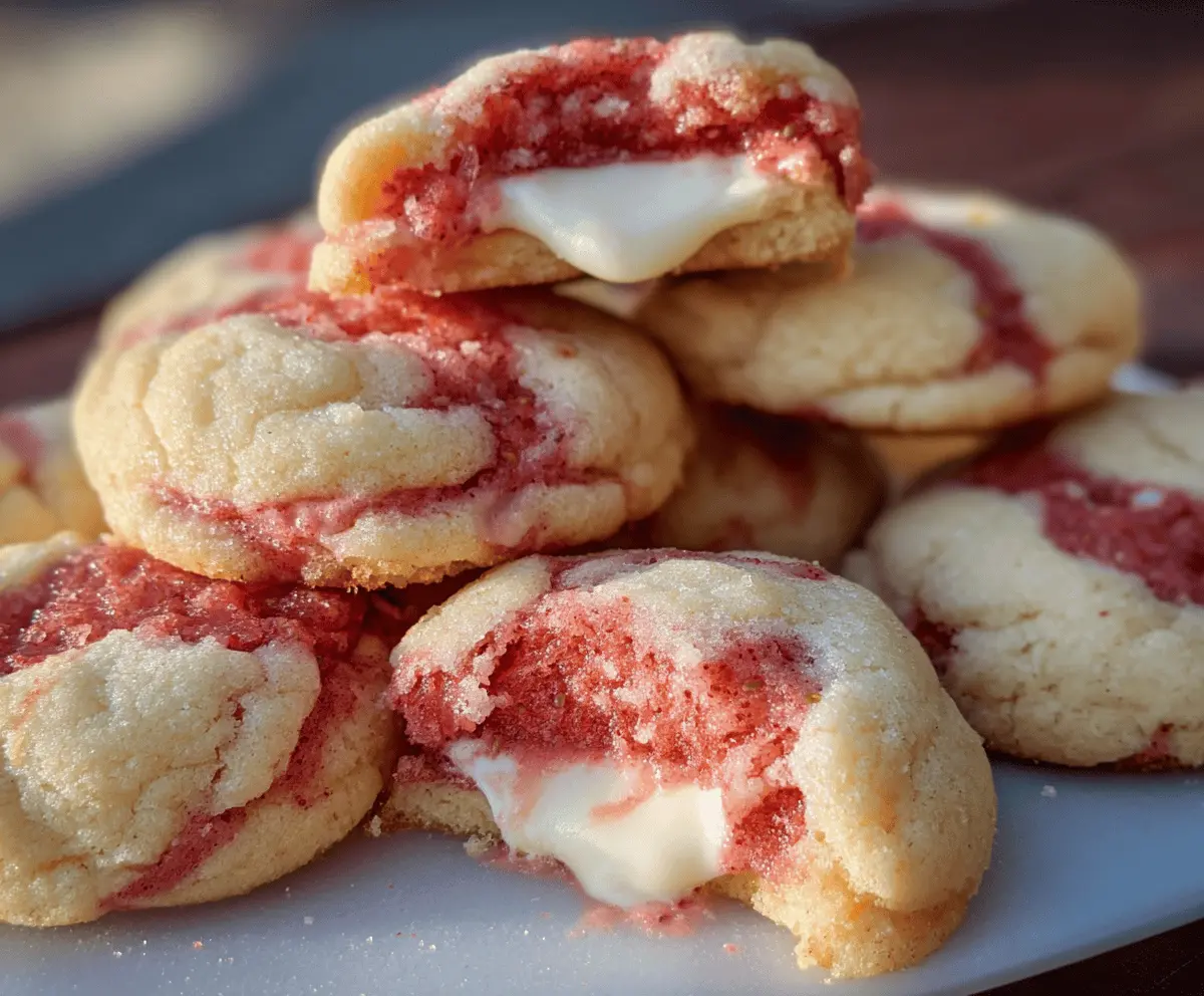 Strawberry Cheesecake Cookies