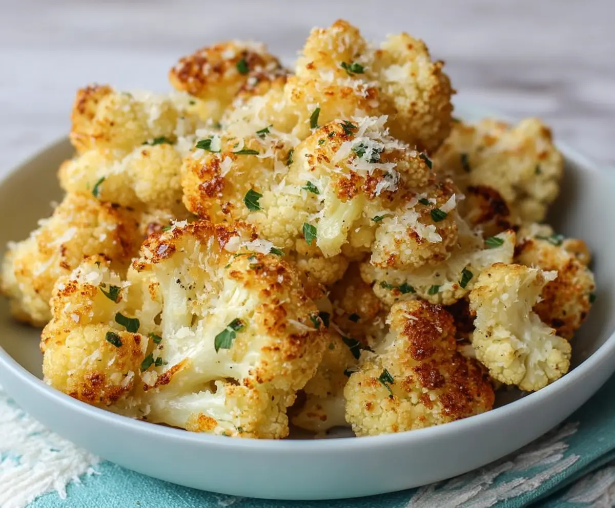 Crispy Air Fryer Parmesan Cauliflower