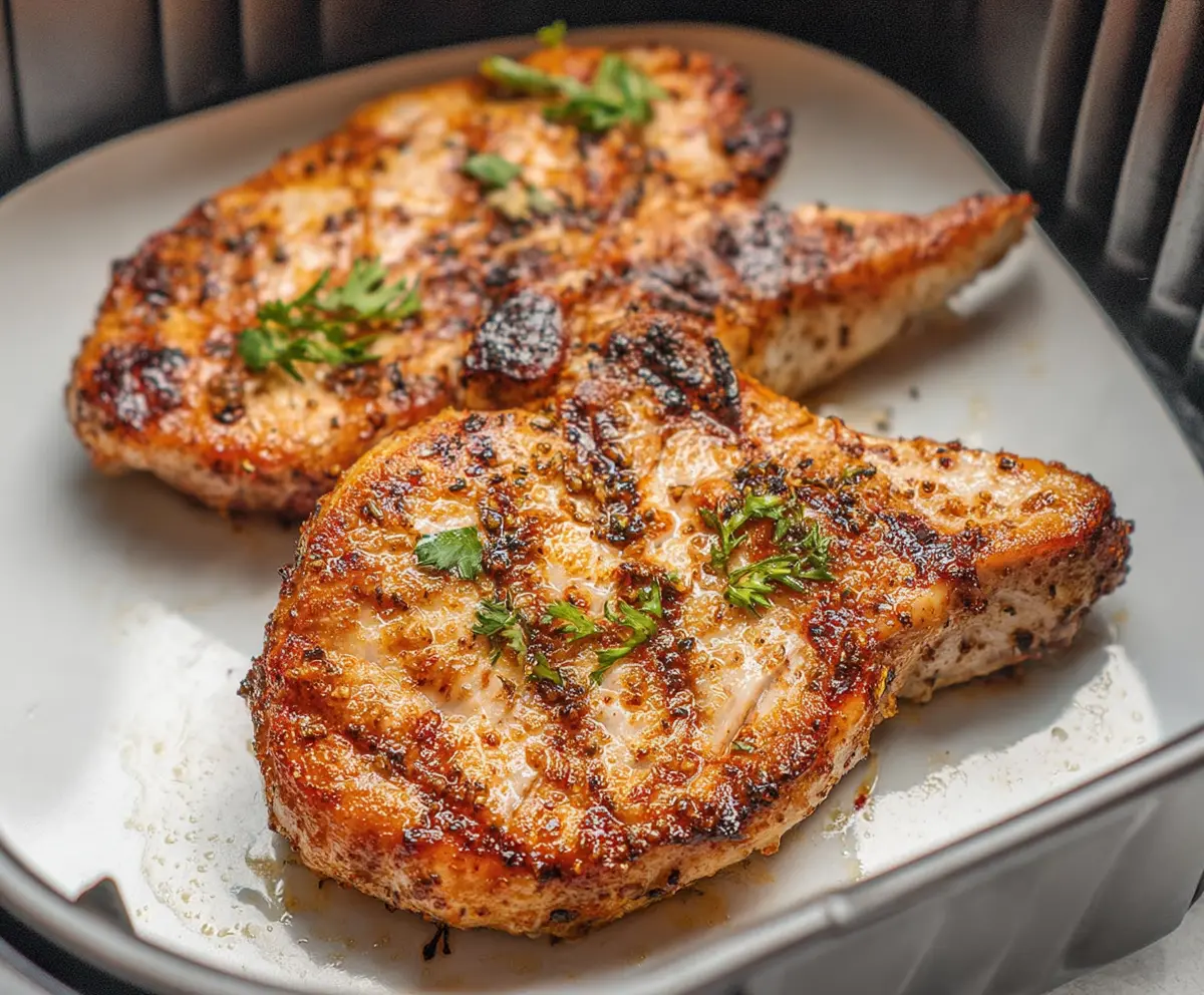 Crispy Air Fryer Thin Pork Chops
