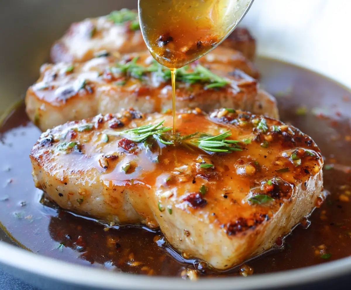 Easy Boneless Pork Chops with Honey Garlic Sauce