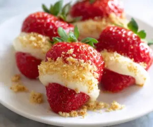 Cheesecake Stuffed Strawberries