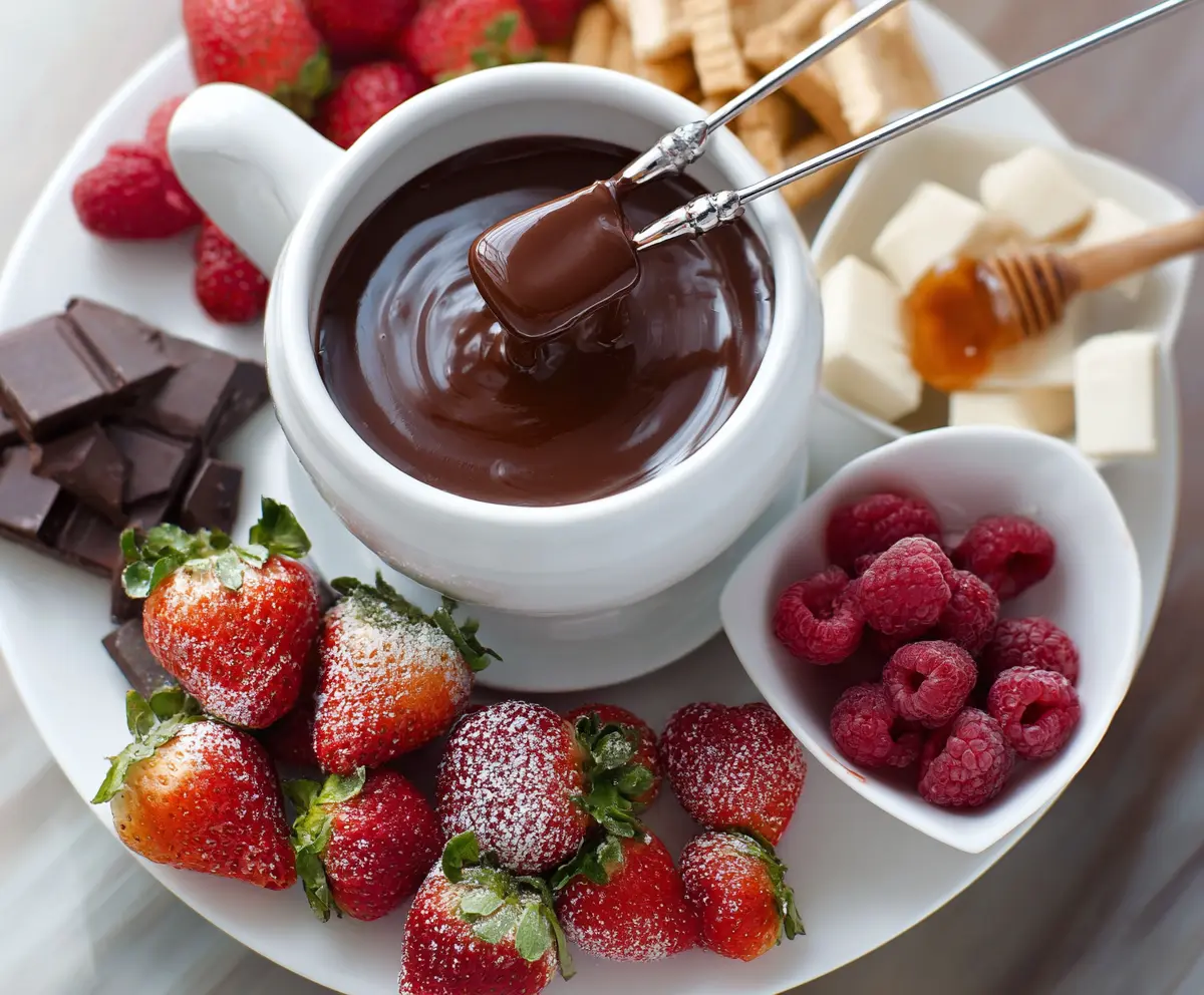 Easy Chocolate Fondue for Two