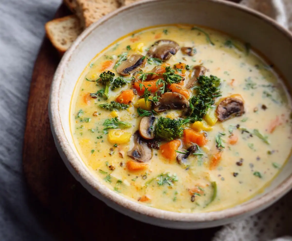 Easy Creamy Vegetable Soup Recipe