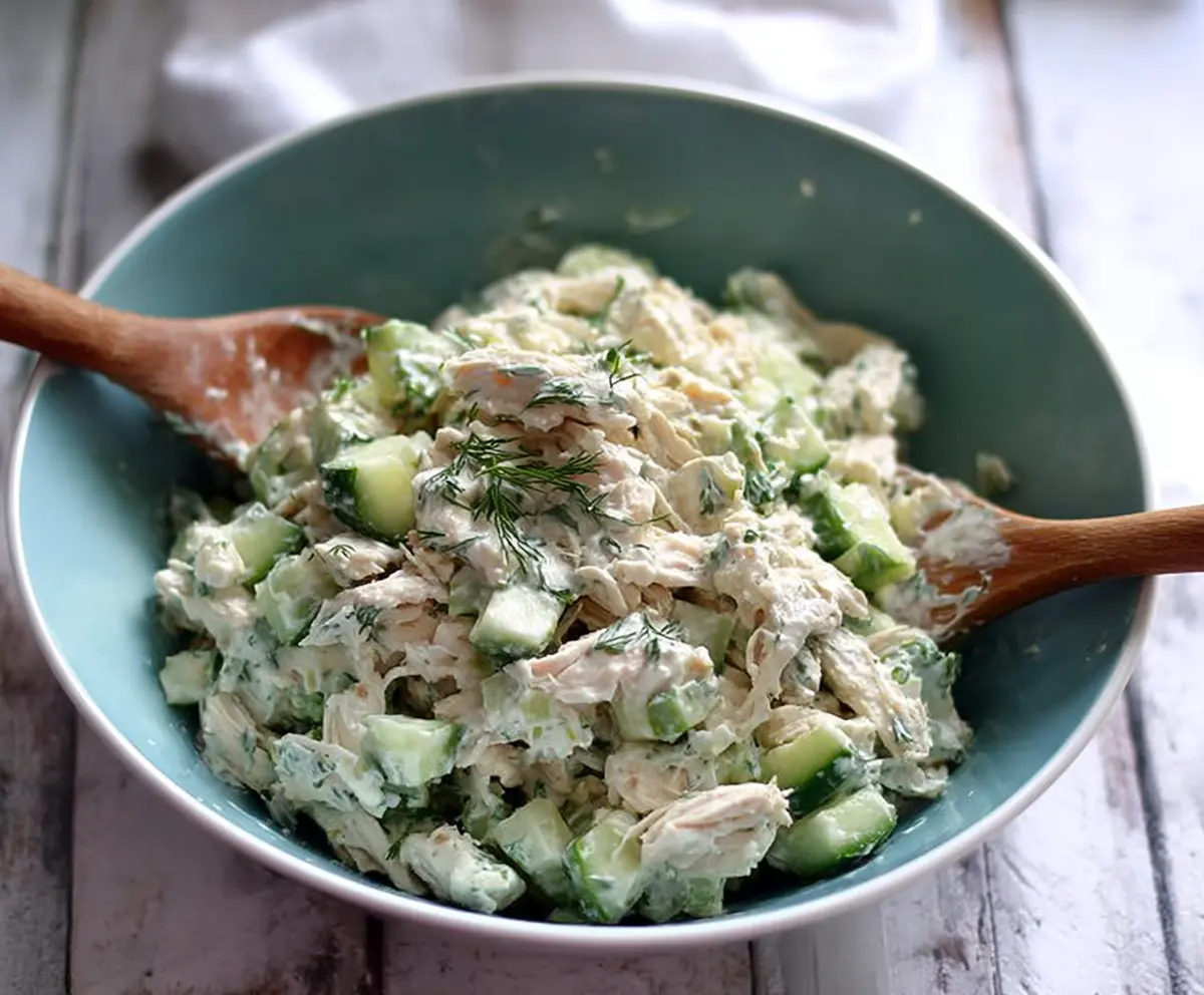 Easy Cucumber Dill Chicken Salad