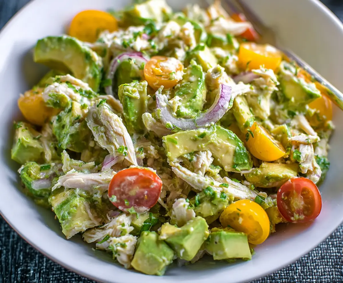 Easy Healthy Avocado Chicken Salad