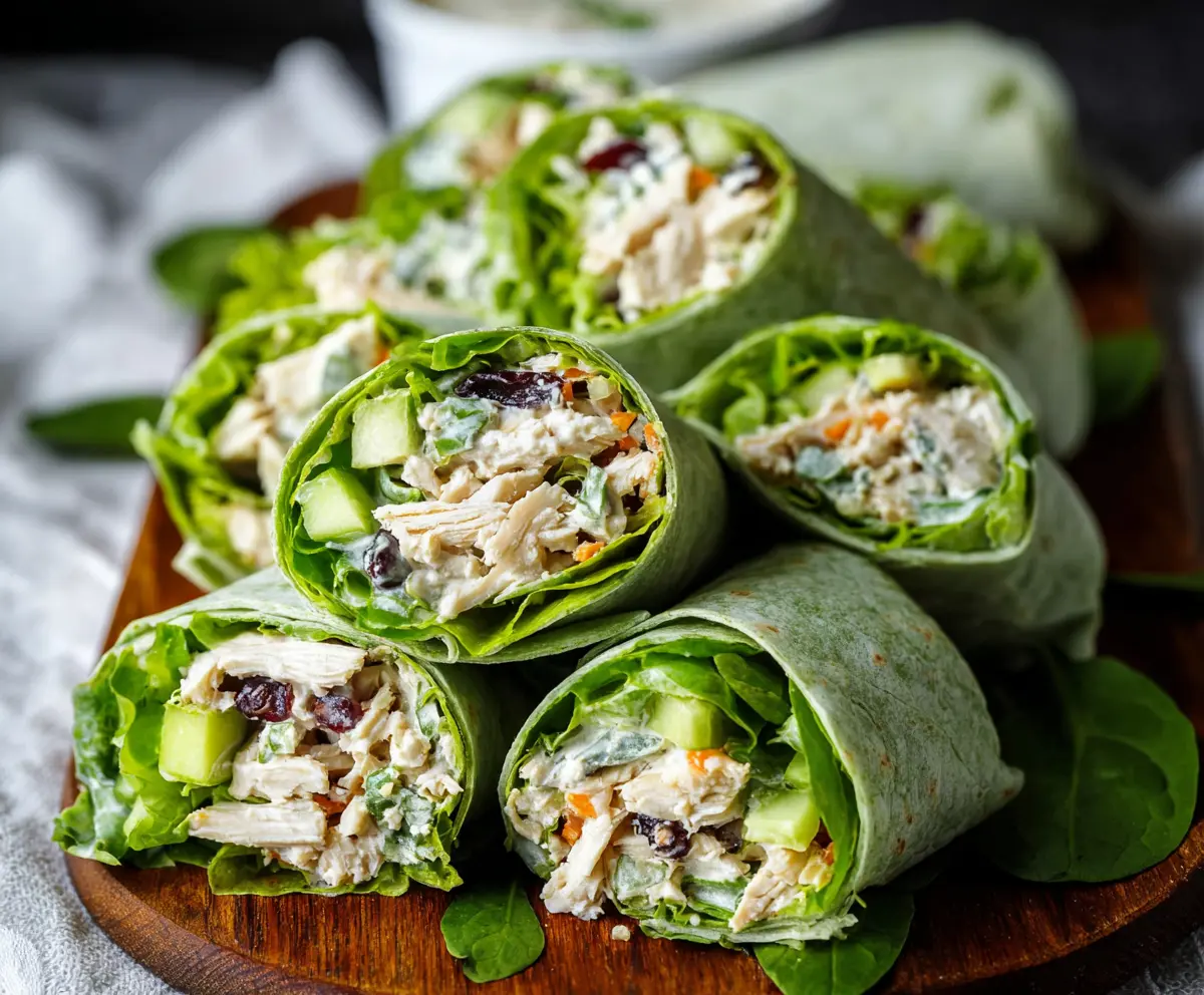Easy Healthy Chicken Salad Wraps