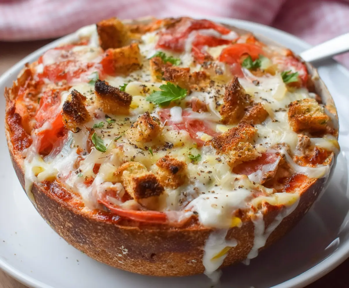 Healthy Cottage Cheese Pizza Bowl