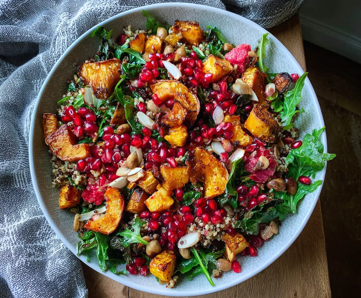 Fresh Healthy Winter Salad with Pomegranate